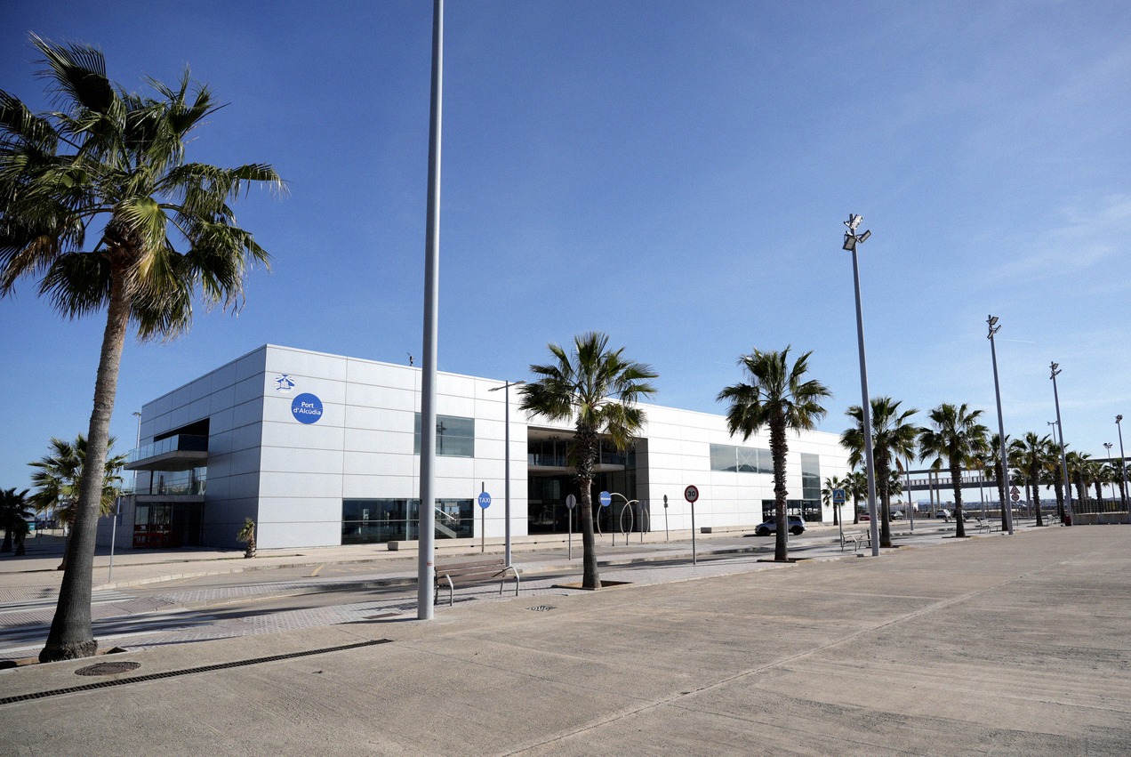 Ferry terminal in Alcúdia in the north of Mallorca