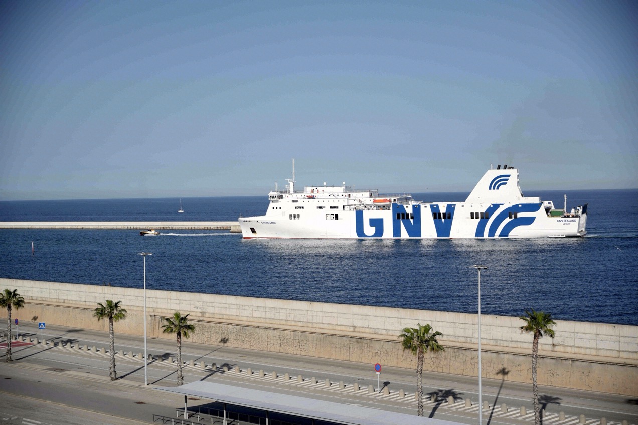 GNV Sealand verlässt den Hafen von Barcelona